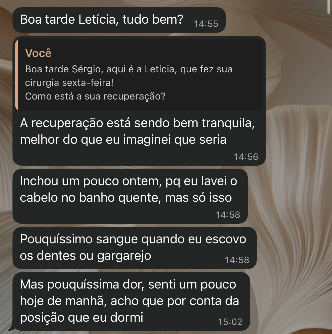 Avaliação real de paciente 2