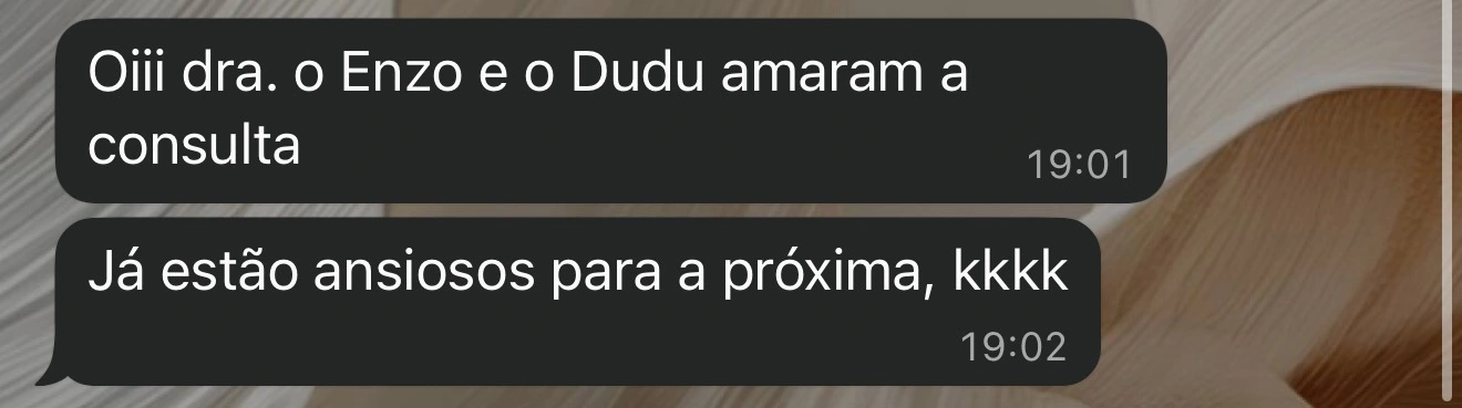 Avaliação real de paciente 1